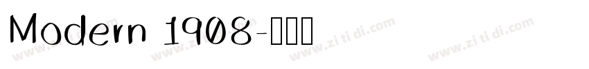 Modern 1908字体转换